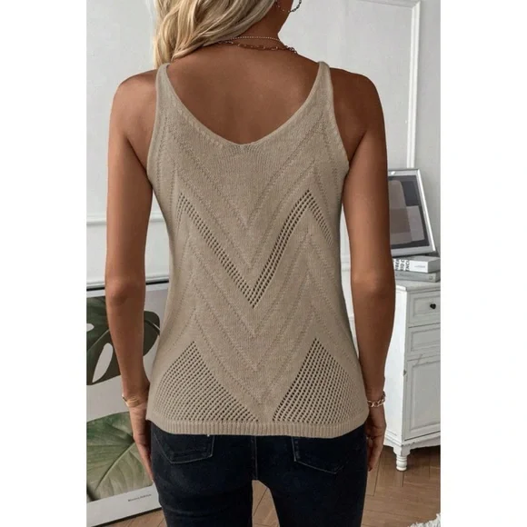 Chevron Knitted Sweater Tank - Picture 2 of 3